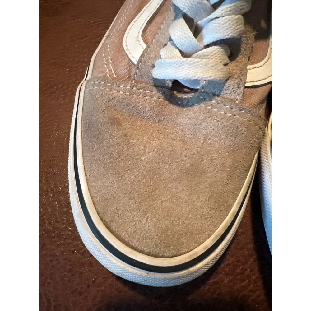 Vans Old Skool Rose Pink‎ Suede Canvas Low Top Skate Shoes Men's 7.5 Women's 9.0